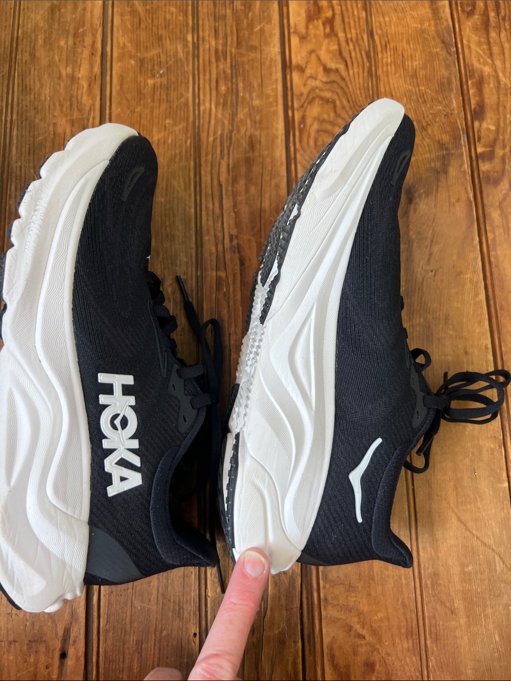 Hoka Women’s Ahari Black and White Running Shoes Sneakers size 8 wide - Picture 8 of 8